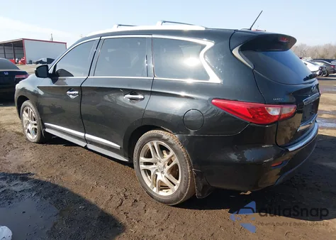 2013 Infiniti Jx35 z USA, uszkodzony, nr VIN 5N1AL0MM3DC348271